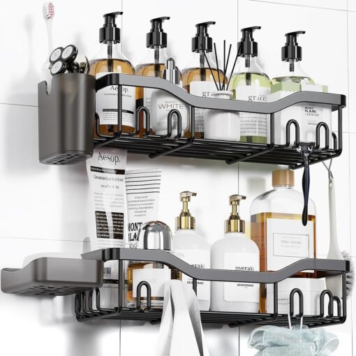 Adhesive Shower Caddy Bathroom Shelves