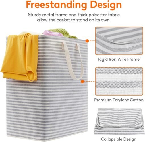 Large Collapsible Laundry Baskets - Image 2